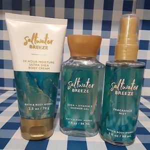 Saltwater breeze travel set